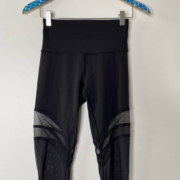 LULULEMON Black Seek The Heat 28in Mesh Tight Leggings - Picture 3 of 9
